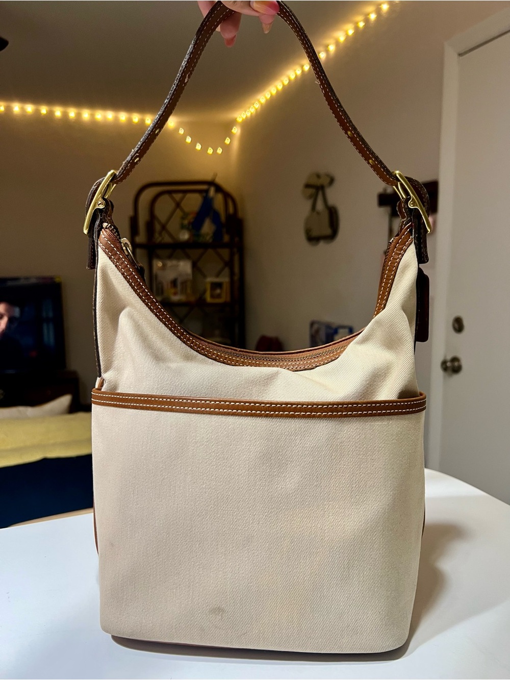 Vintage Coach Legacy Canvas and Leather no. 9873